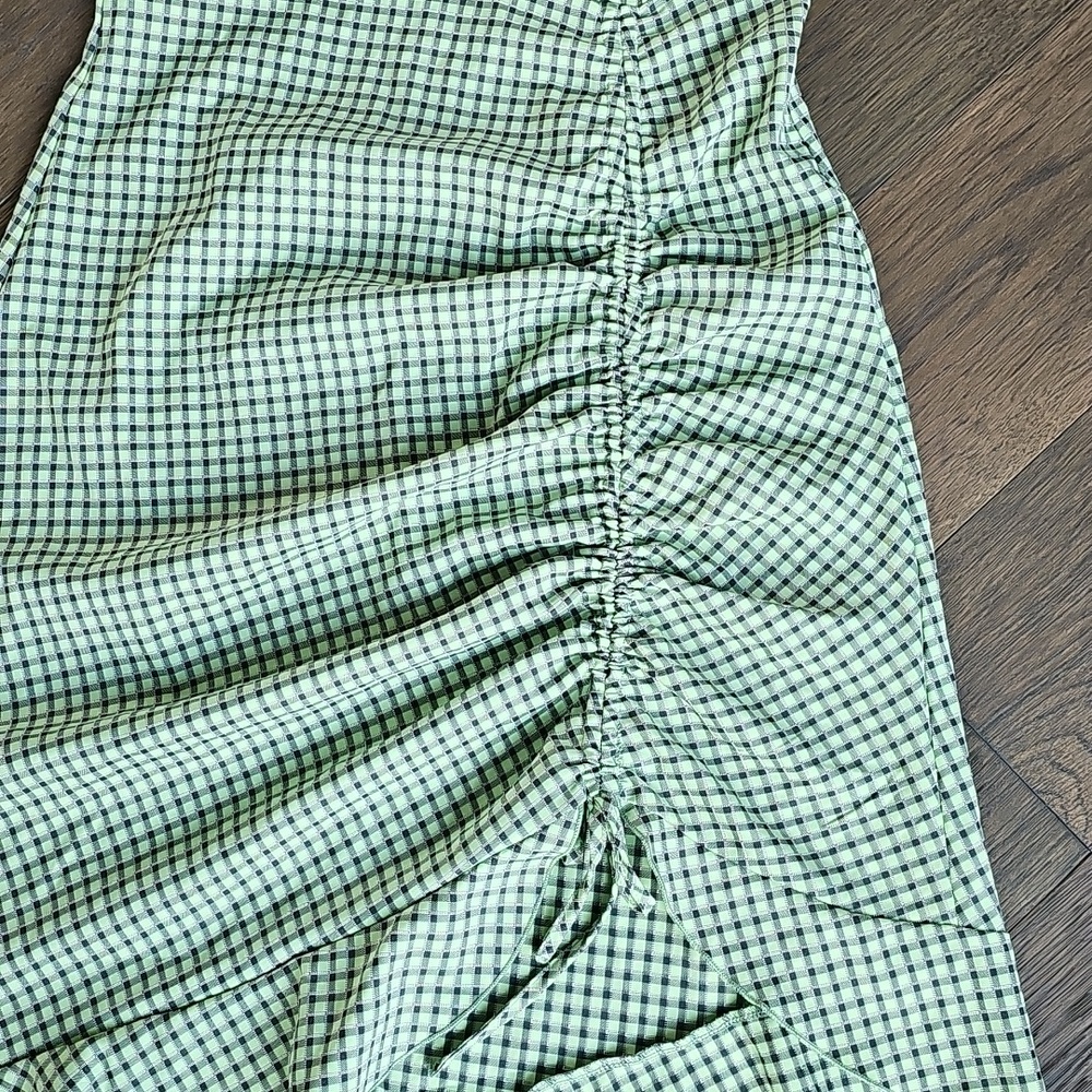 Cider Green Gingham Midi Dress - Picture 9 of 12
